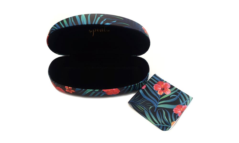 Tropical affair sunglass case  Blue  Cases