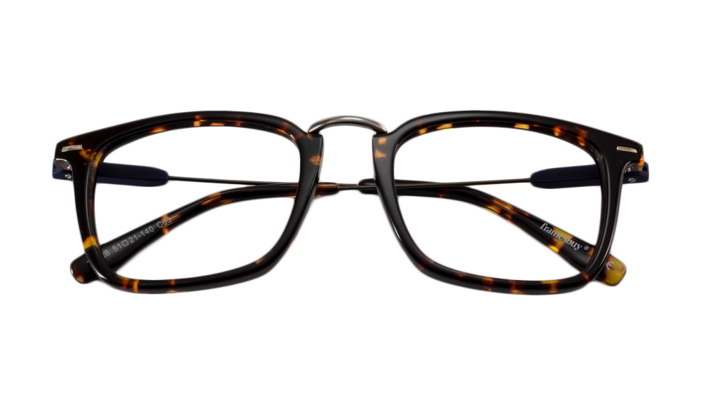 Bozo Square Brown Full Rim Eyeglasses