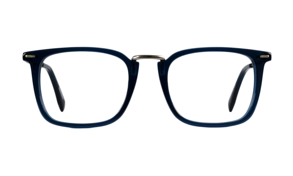Bozo Square Blue Full Rim Eyeglasses