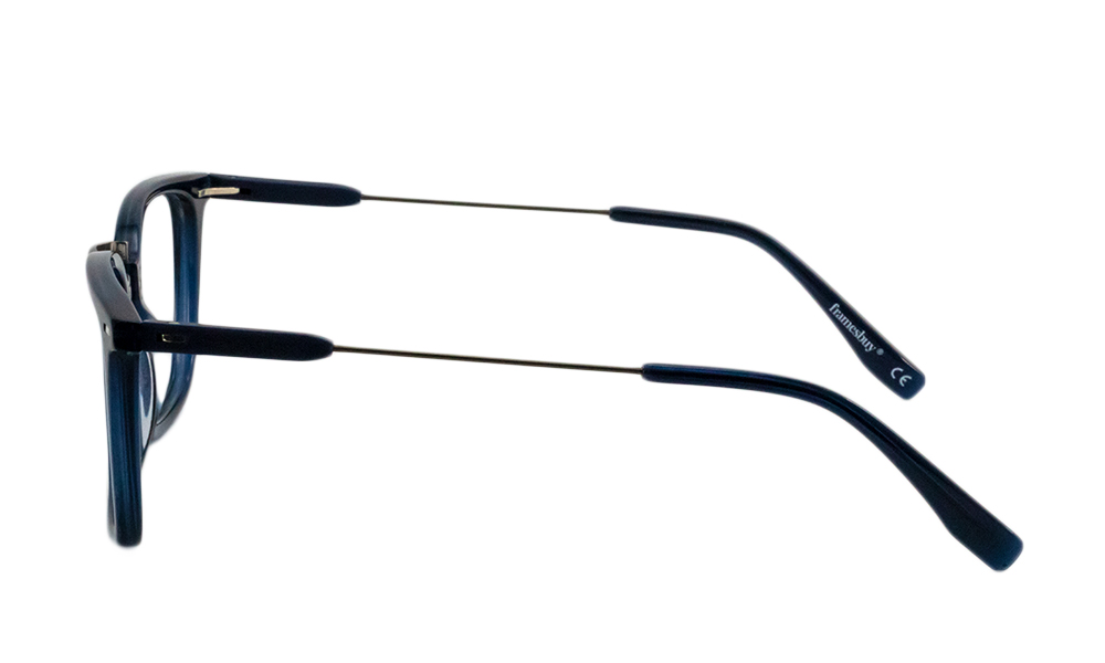 Bozo Square Blue Full Rim Eyeglasses