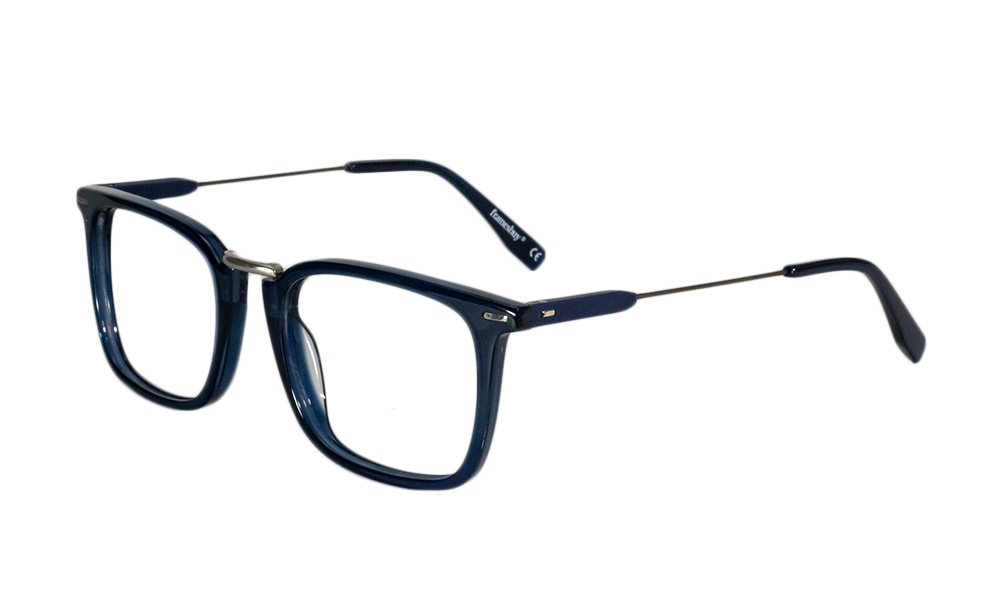 Bozo Square Blue Full Rim Eyeglasses