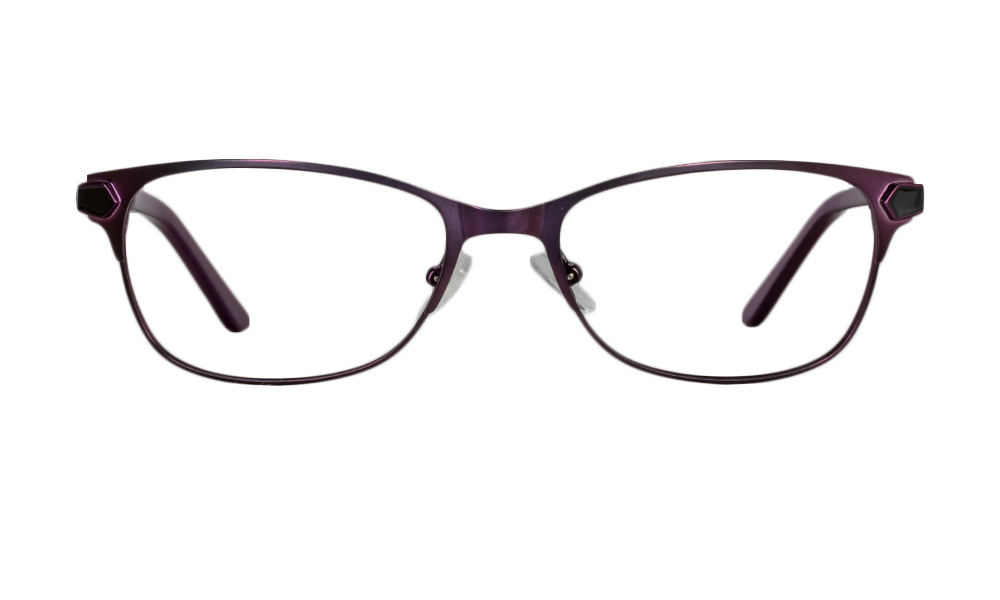 Bruce Rectangle Purple Full Rim Eyeglasses