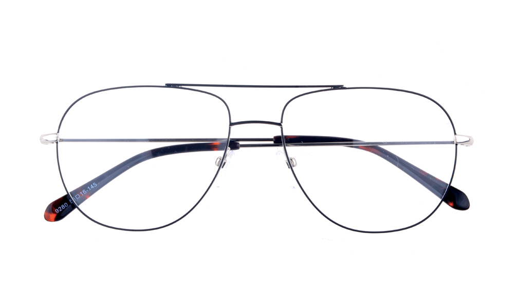 Afton Aviator Black Full Rim Eyeglasses