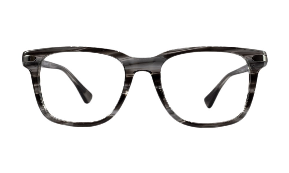 Pompano Square Grey Full Rim Eyeglasses