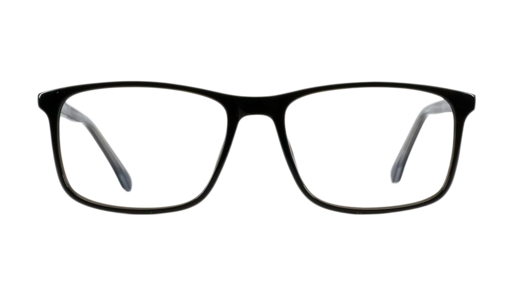 Zwart Square Black Full Rim Eyeglasses