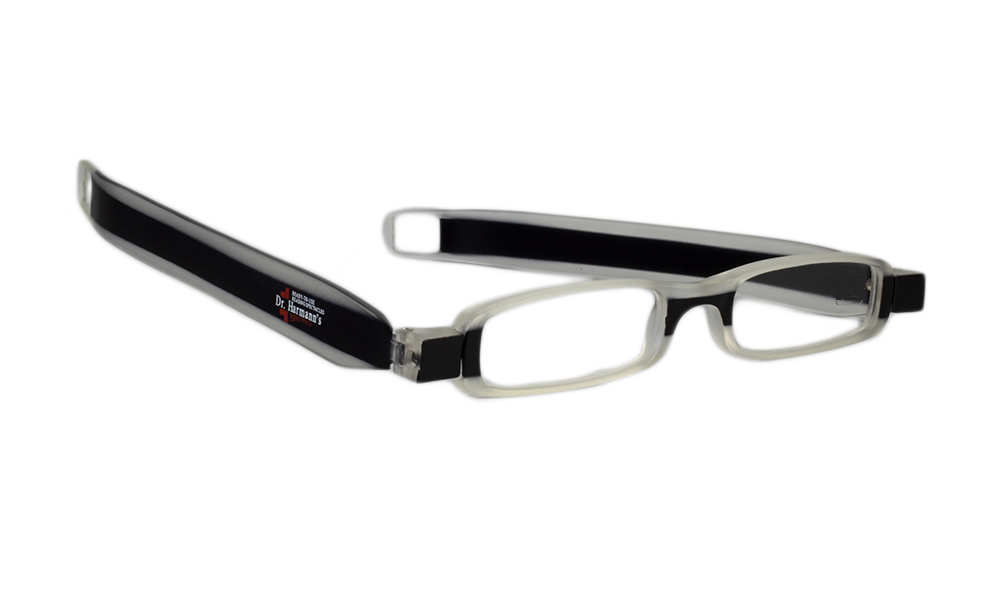 Library1 Rectangle Black Full Rim Readingglasses