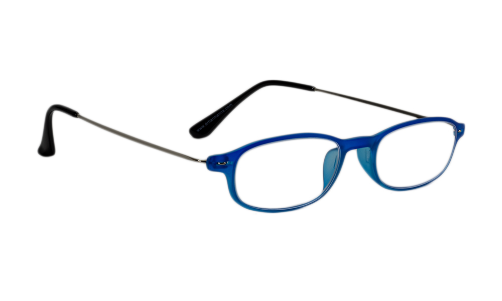 Library4 Round Blue Full Rim Readingglasses
