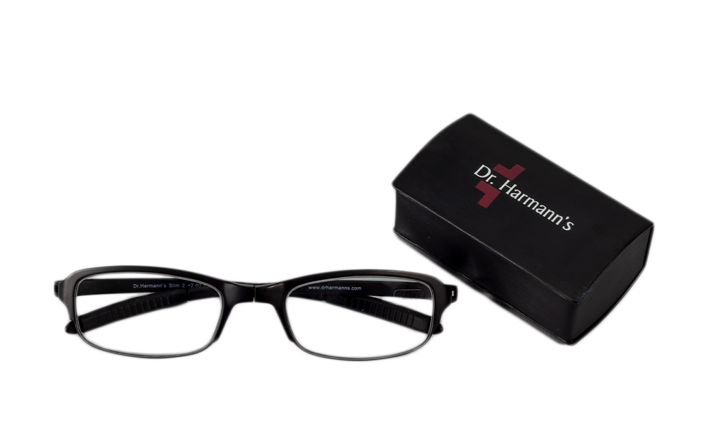 Slim2 Oval Black Full Rim Readingglasses