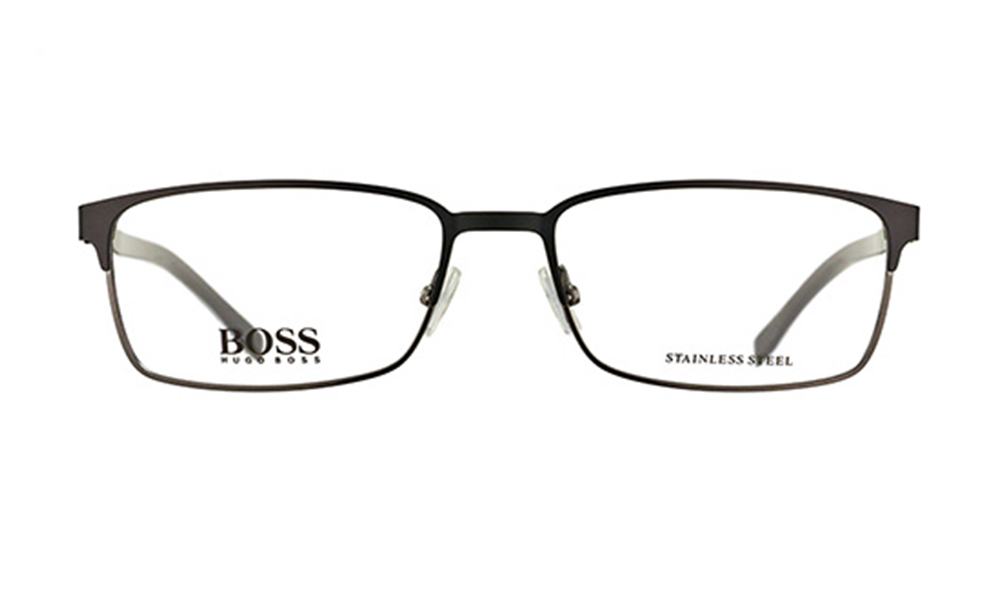 BOSS 0766 QIL 5517 Rectangle Matte Full Rim Eyeglasses