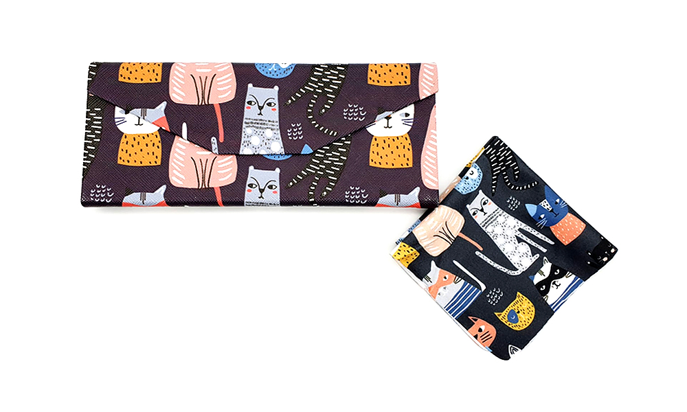 Crazy Cats Folding Case  Multicolour  Cases