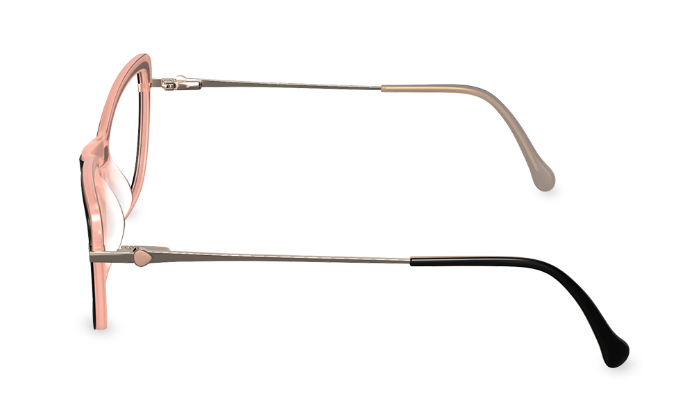 Sherri Cat Eye Beige Full Rim Eyeglasses