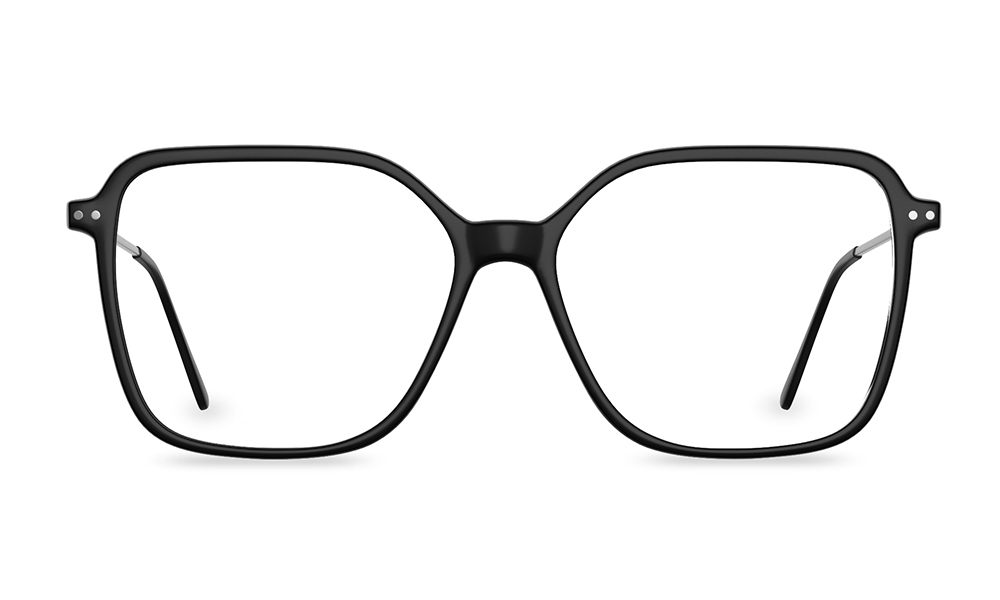 Udda Square Black Full Rim Eyeglasses