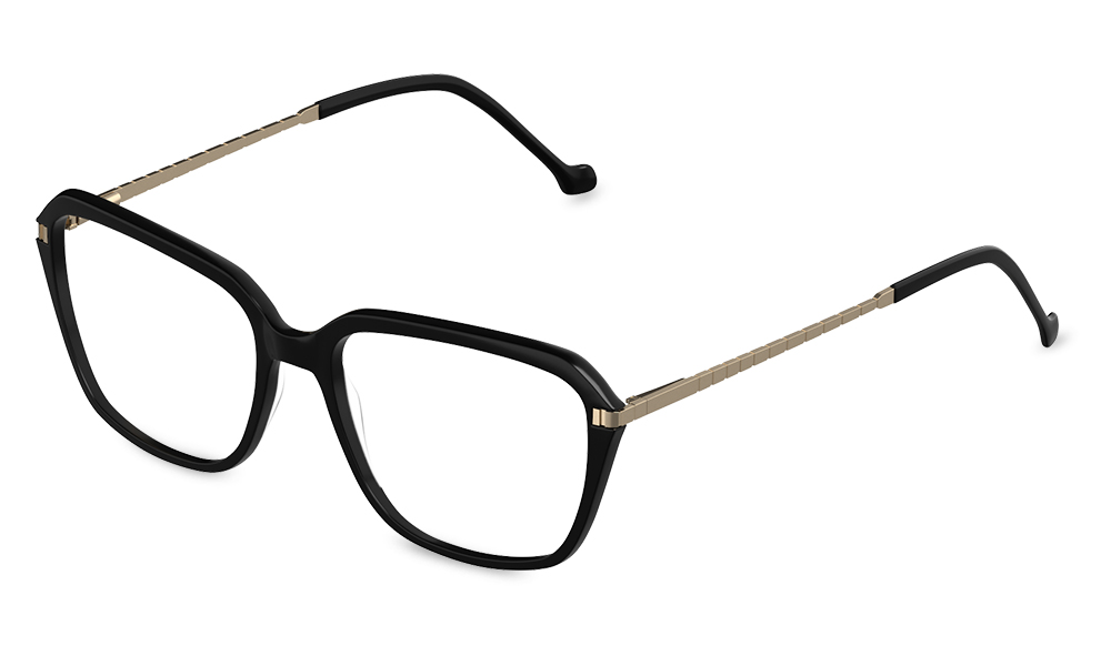 Rudy Square Black Full Rim Eyeglasses