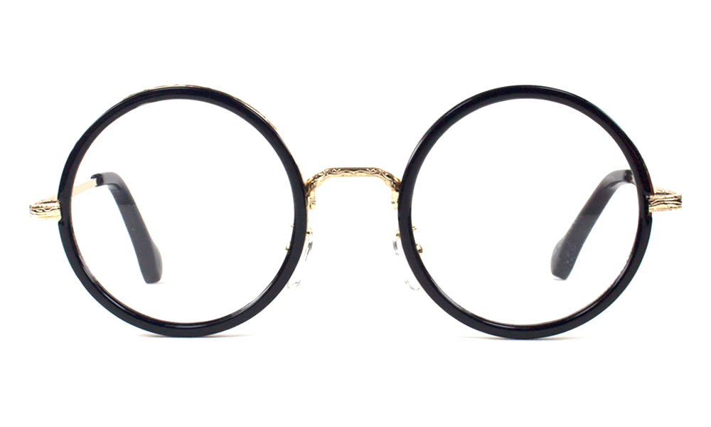 Dazzler Round Black Full Rim Eyeglasses