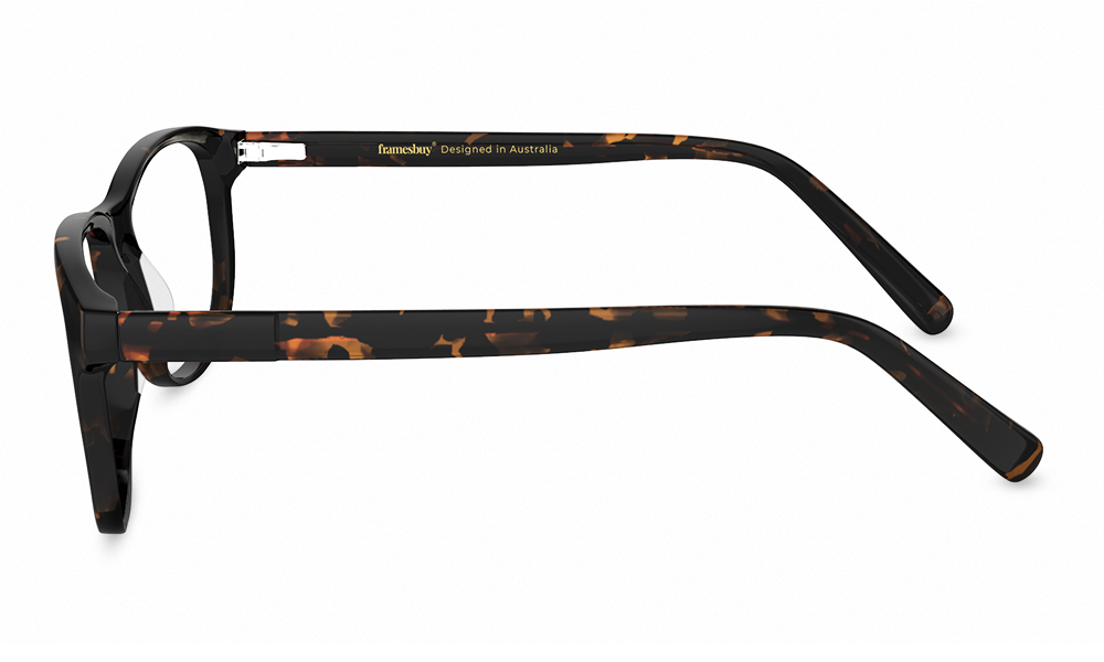 HAMSA Runo Square Abstract Full Rim Eyeglasses