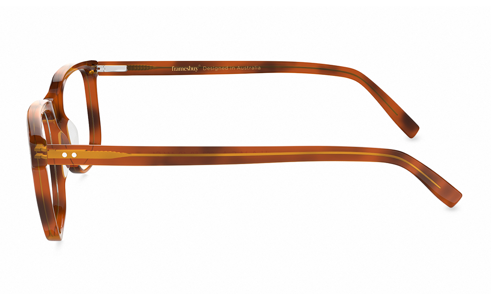 HAMSA Vida Square Leopard Full Rim Eyeglasses
