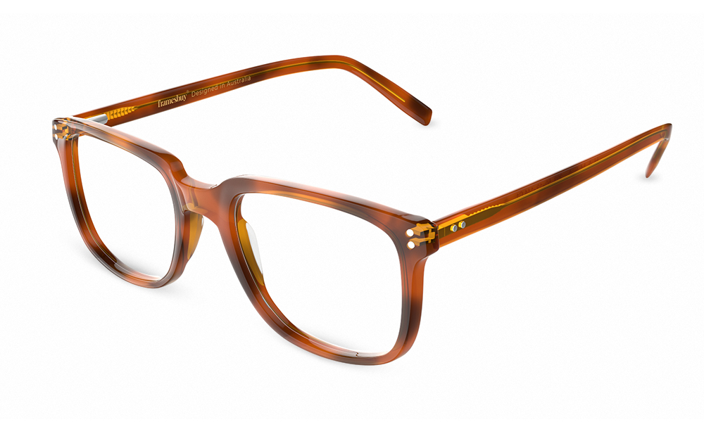 HAMSA Vida Square Leopard Full Rim Eyeglasses