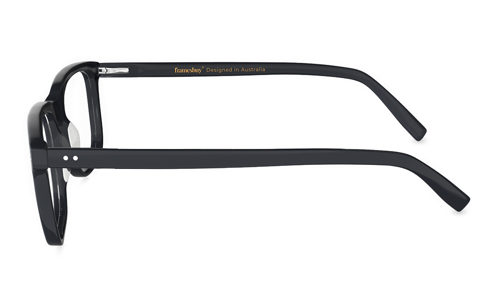 HAMSA Vida Square Black Full Rim Eyeglasses