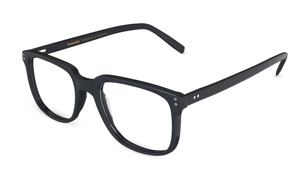 HAMSA Vida Square Black Full Rim Eyeglasses