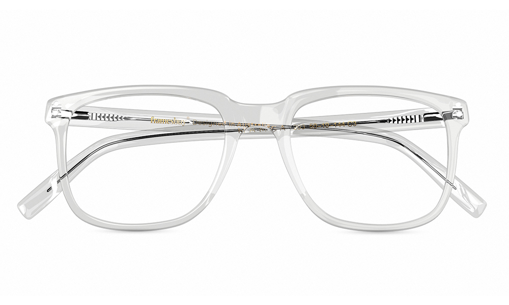 HAMSA Vida Square Clear Full Rim Eyeglasses