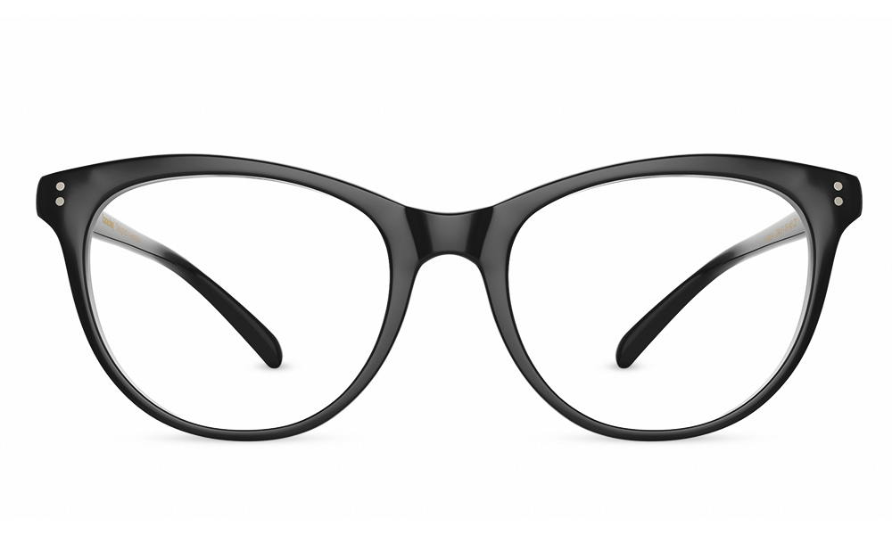 Ariana Horn Black Full Rim Eyeglasses