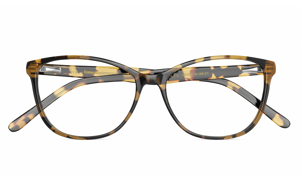 HAMSA Riley Oval Tortoise Full Rim Eyeglasses
