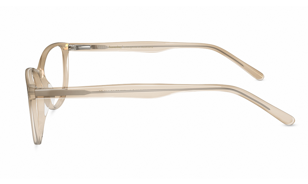 HAMSA Riley Oval White Full Rim Eyeglasses