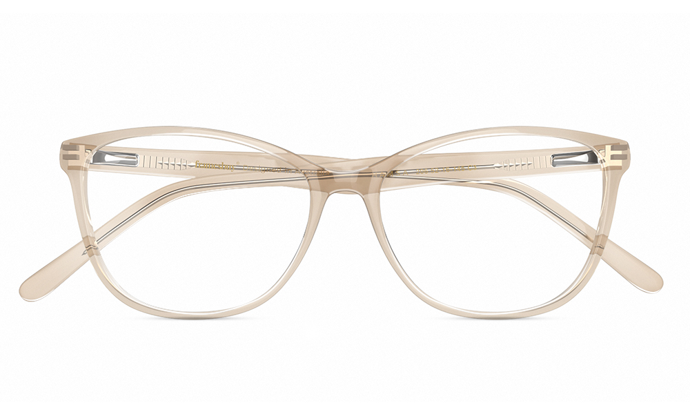 HAMSA Riley Oval White Full Rim Eyeglasses