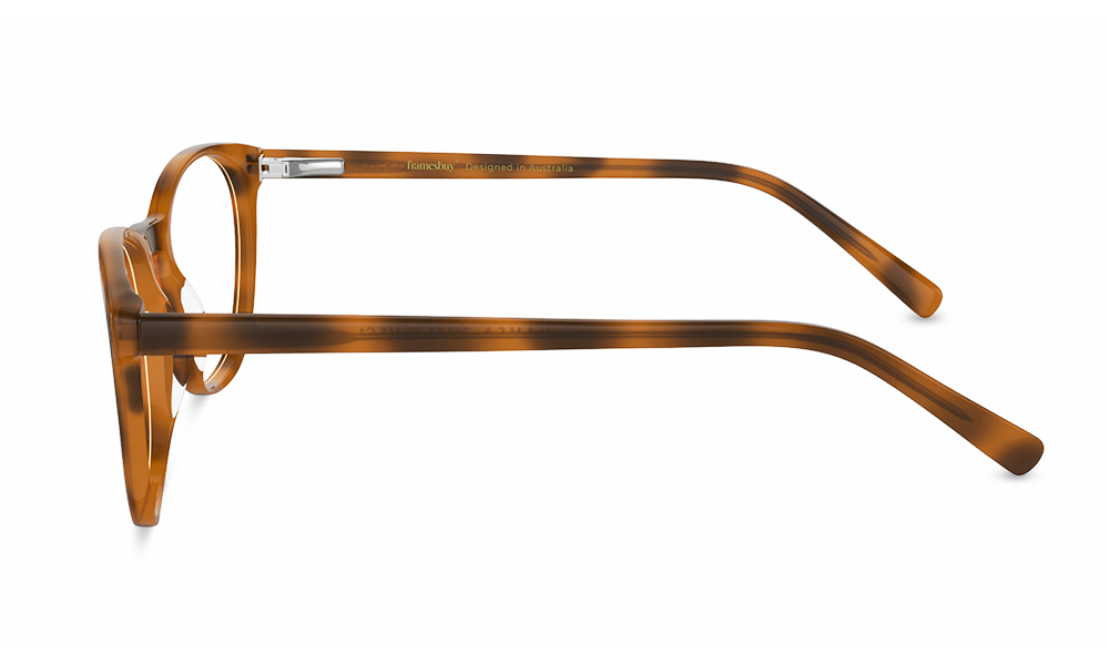 HAMSA Neo Round Leopard Full Rim Eyeglasses