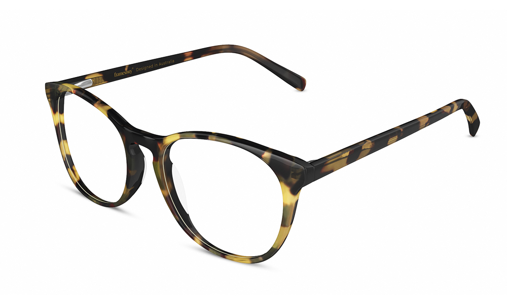 HAMSA Neo Round Tortoise Full Rim Eyeglasses