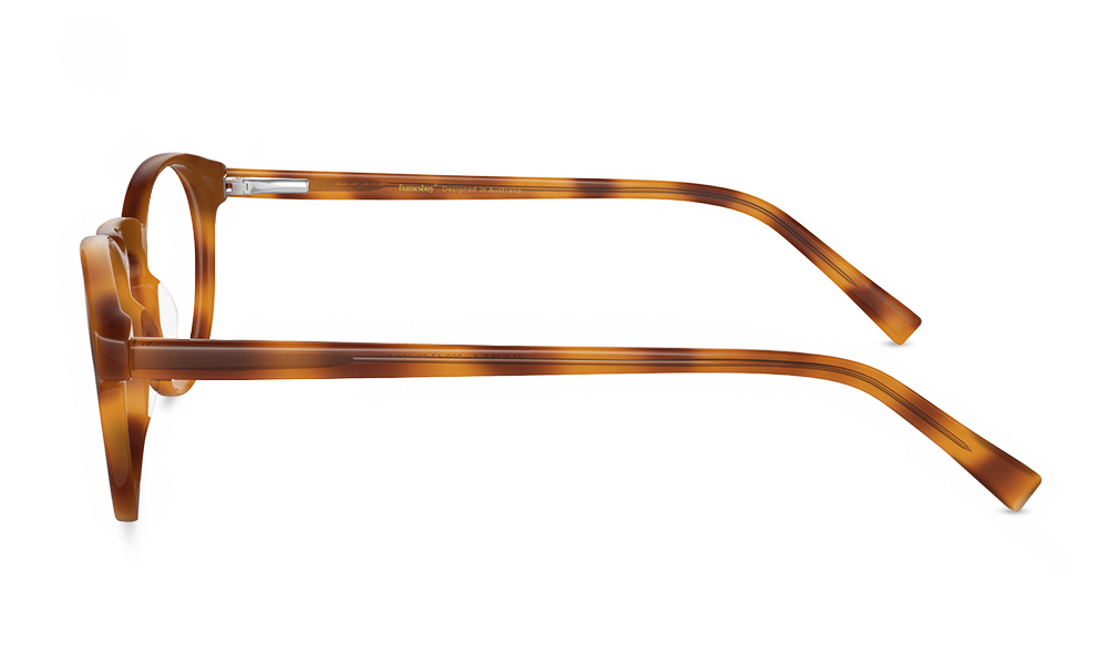 HAMSA Lyrics Round Leopard Full Rim Eyeglasses