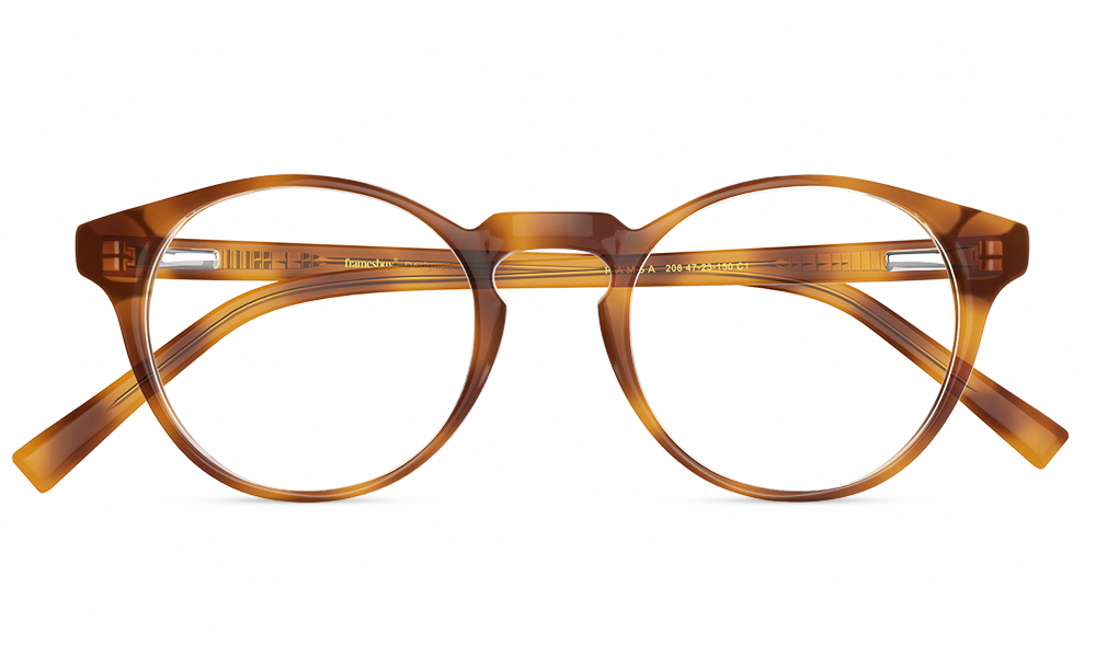 HAMSA Lyrics Round Leopard Full Rim Eyeglasses