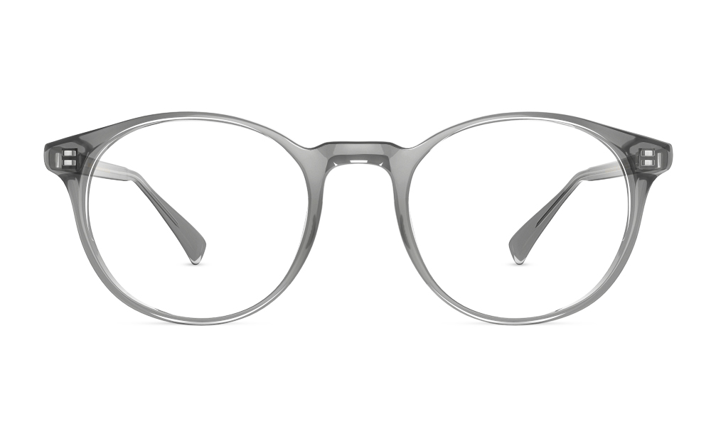 Optique Round Grey Full Rim Eyeglasses
