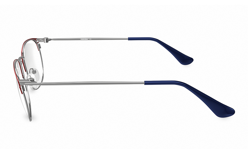 Jean Square Maroon Full Rim Eyeglasses