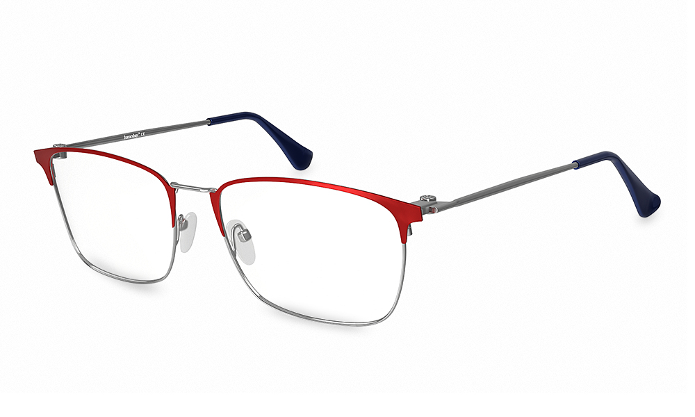 Jean Square Maroon Full Rim Eyeglasses