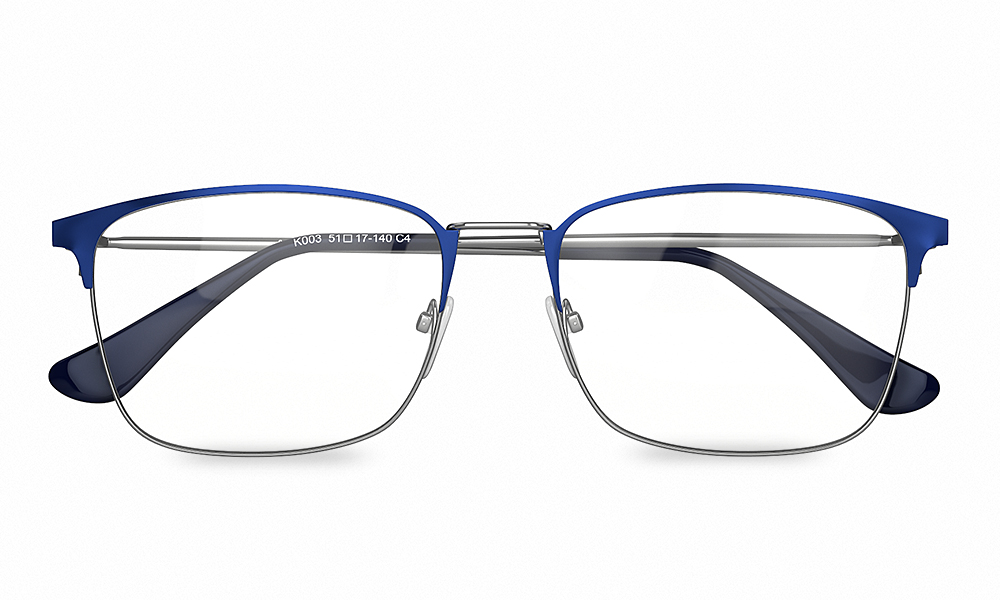 Jean Square Blue Full Rim Eyeglasses