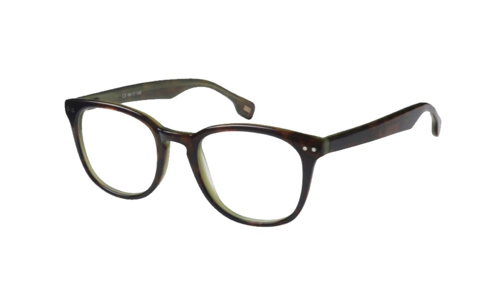 Mars Fashion MF5142-C3 Round Abstract Full Rim Eyeglasses