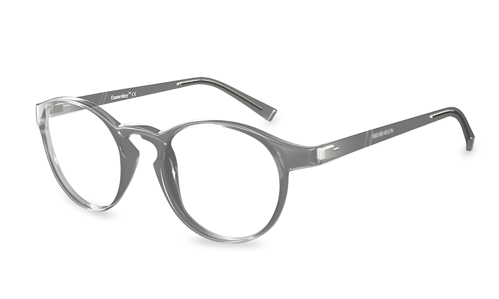 Oyster Horn Grey Full Rim Eyeglasses