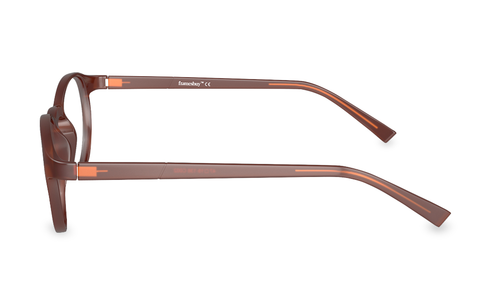 Oyster Horn Brown Full Rim Eyeglasses