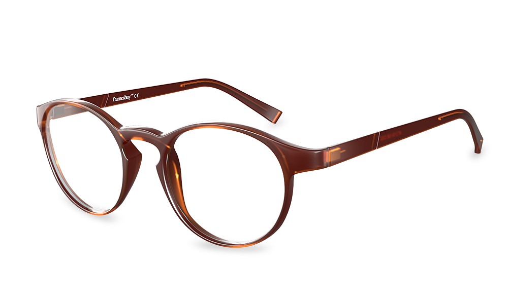 Oyster Horn Brown Full Rim Eyeglasses