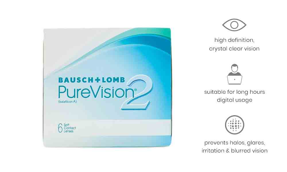 PureVision2 Monthly 6 Lenses Box    Contactlenses