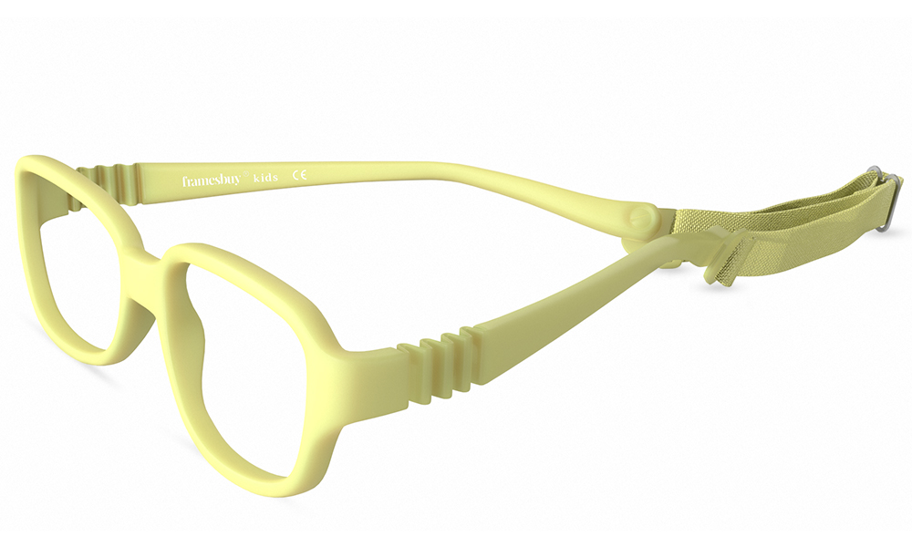 Buttercup Rectangle Yellow Full Rim Eyeglasses