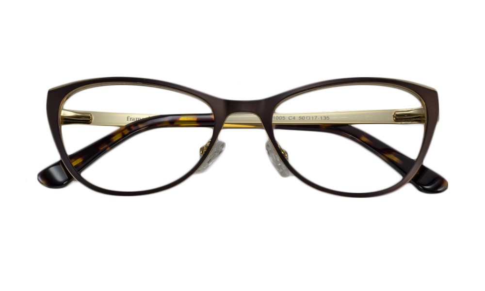 Crocket Cat Eye Brown Full Rim Eyeglasses