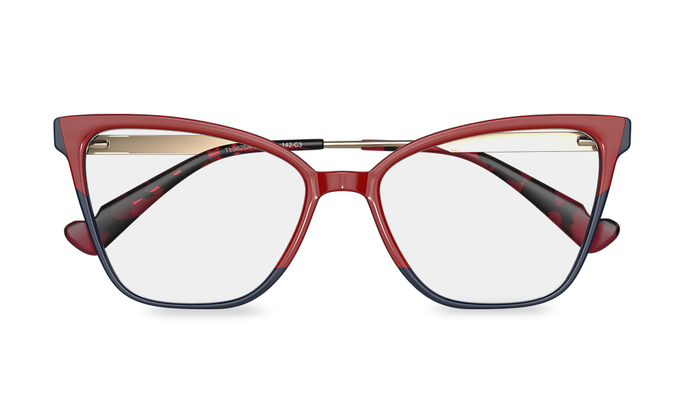 Bello Cat Eye Red Full Rim Eyeglasses