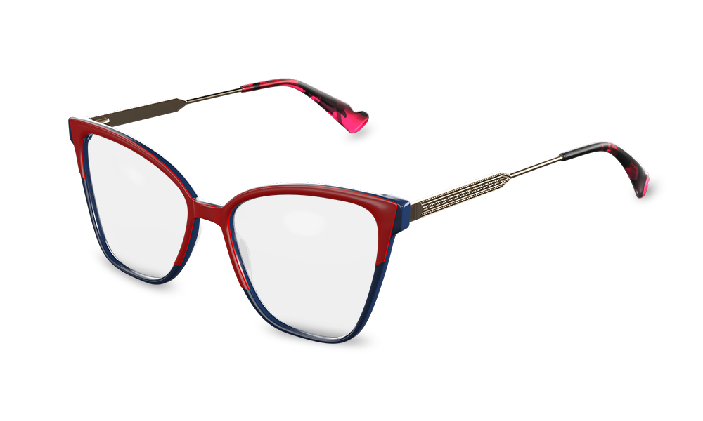 Bello Cat Eye Red Full Rim Eyeglasses