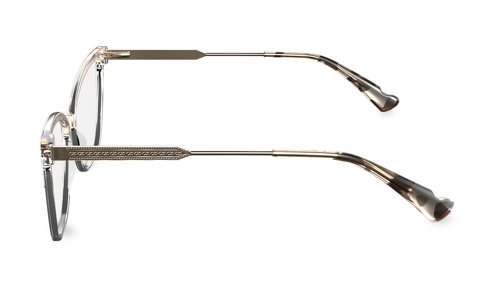 Neko Cat Eye Beige Full Rim Eyeglasses