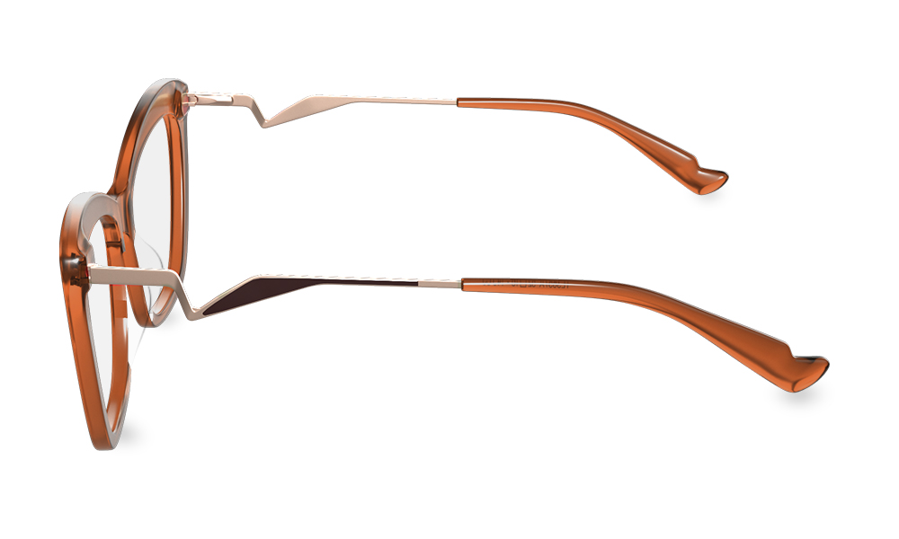 Frizzante Cat Eye Brown Full Rim Eyeglasses