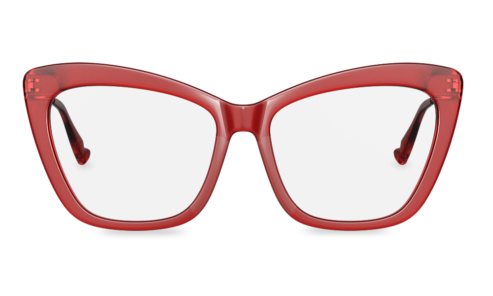 Frizzante Cat Eye Red Full Rim Eyeglasses