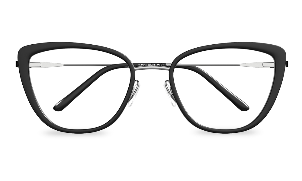 Picara Cat Eye Black Full Rim Eyeglasses