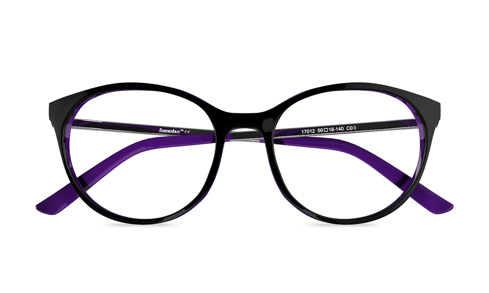 Valerio Oval Black Full Rim Eyeglasses